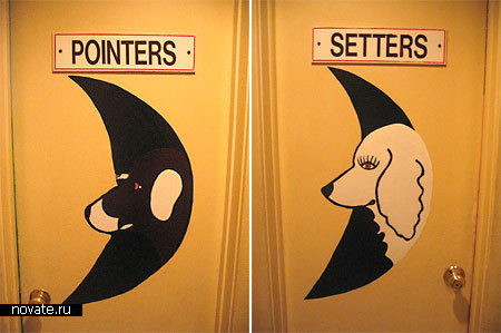 Туалет на выставке собак, Великобритания.