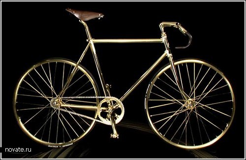 Самый дорогой в мире велосипед из золота Gold_crystals_bike1