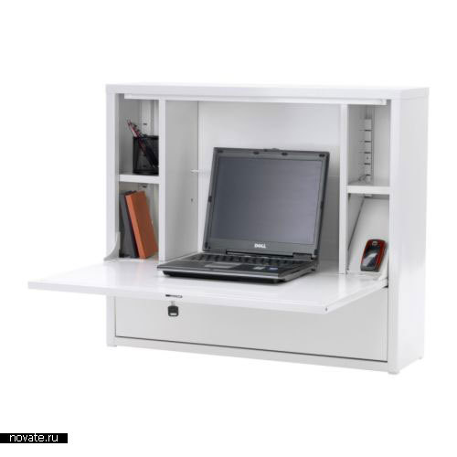 Компьютерный стол в шкафу от IKEA | Идеи