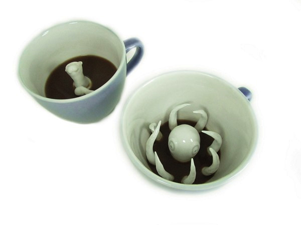 Необычные чашки из серии Creature cups от Yumi-Yumi 