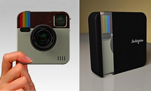 Instagram Socialmatic Camera, концептуальный фотоаппарат от ADR Studio