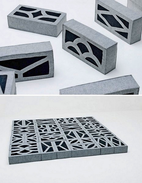 Мягкие кирпичи Soft Blocks, из которых строится мебель