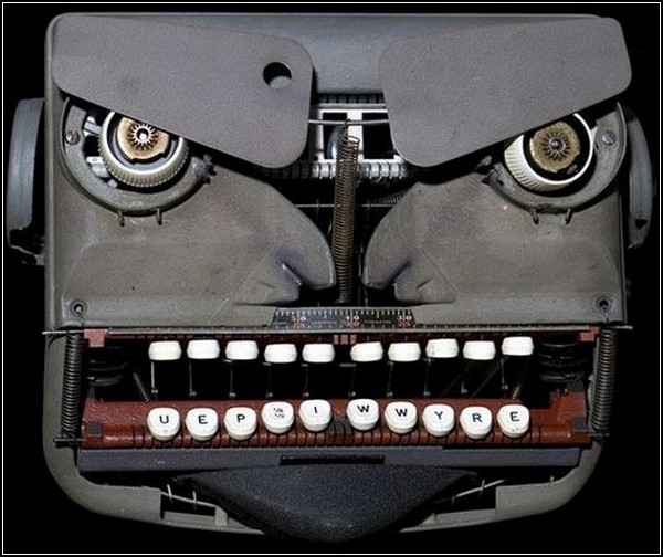 Robot Face Typewriter