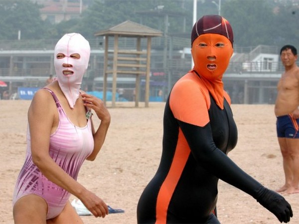 «Купальник для лица» – китайское ноу-хау в пляжной моде Face-kini-2