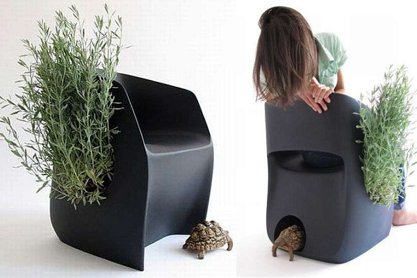 Inner Life Chair - стул, норка и цветочный горшок от Martin Azua
