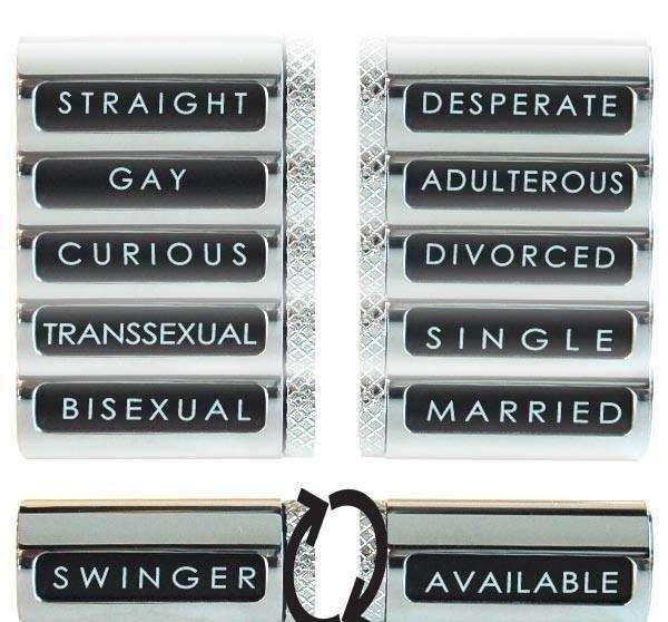 Sexuality Cufflinks от Robert Tateossian - запонки для пребывающих в активном поиске