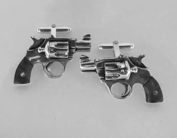 Запонки-револьверы от MetalCoutureJewelry