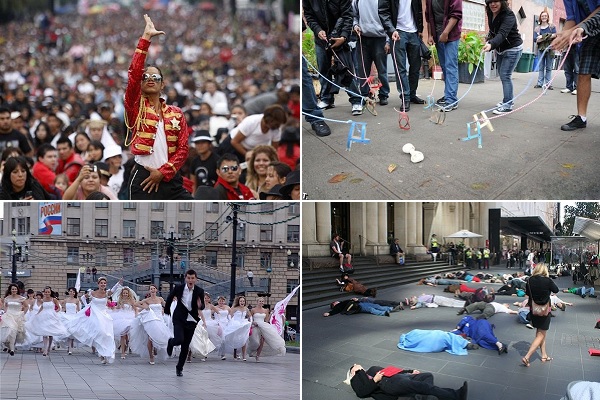 Примеры самых ярких и массовых флешмобов последнего десятилетия Примеры самых ярких и массовых флешмобов последнего десятилетия