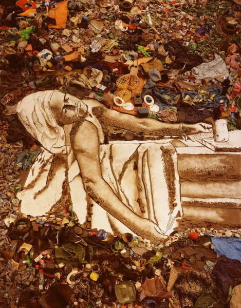 Портрет революционера Жана Поля Марата, написанный обычным мусором