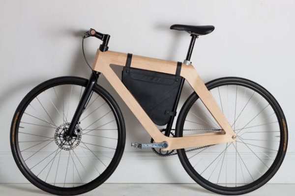 велосипед с деревянной рамой