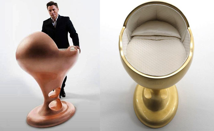 Детская кроватка из чистого золота Детская кроватка из чистого золота