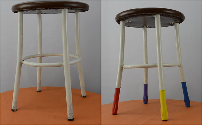Разноцветный табурет Разноцветный табурет