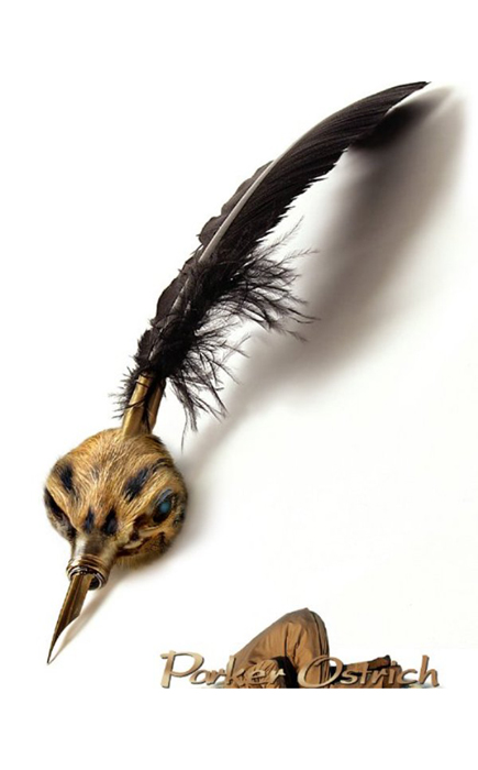 Ручка со страусиным пером Ручка со страусиным пером