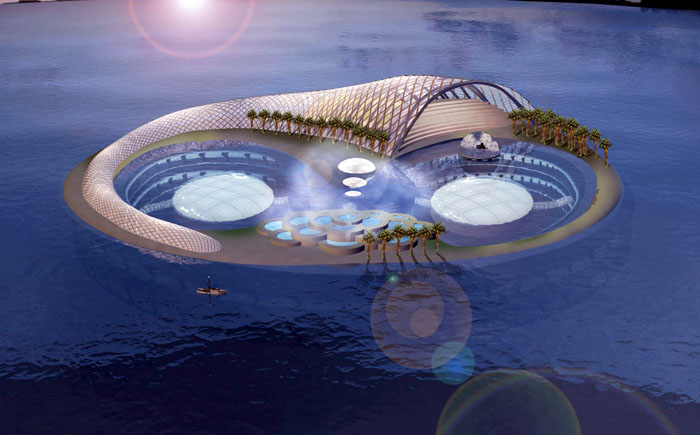 Поразительный подводный курорт Поразительный подводный курорт