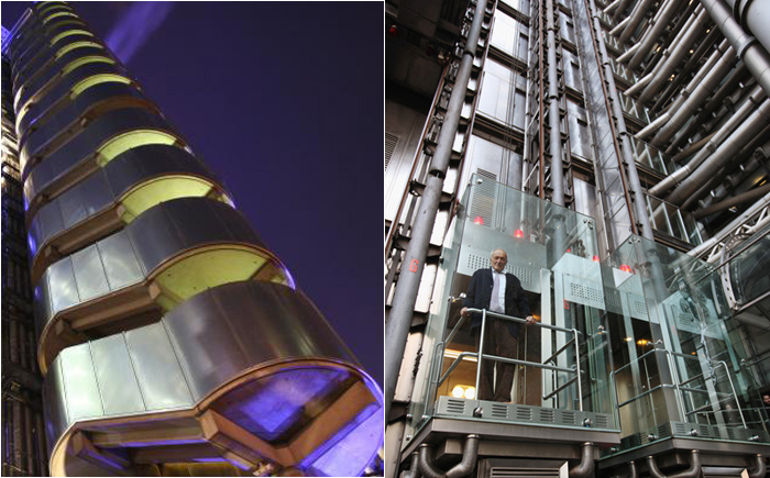 Лифт в здании Ллойда Лифт в здании Ллойда