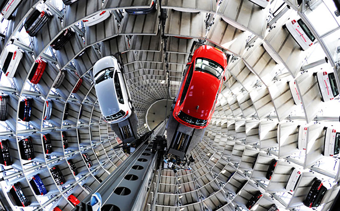Лифт в Autostadt Silos Лифт в Autostadt Silos
