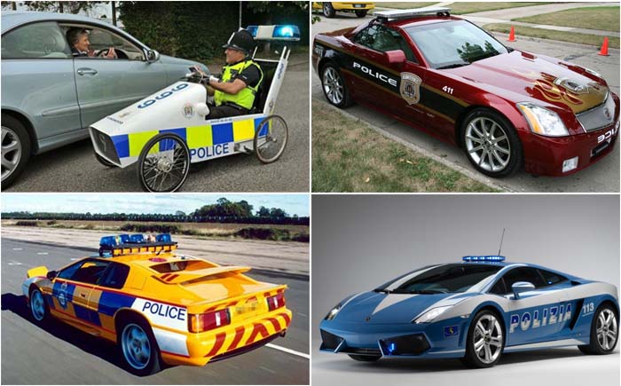 10 самых смешных и необычных полицейских машин