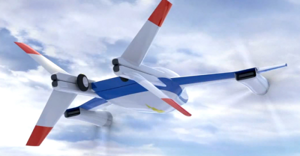 Мощный хвост самолета превращается в посадочные стойки Мощный хвост самолета превращается в посадочные стойки