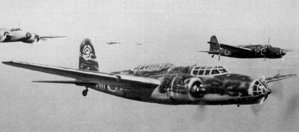 Японский бомбардировщик Mitsubishi Ki-21