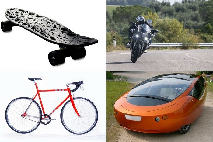 Транспортные средства, напечатанные на трехмерном принтере