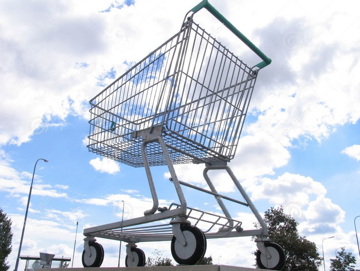 Гигантская корзинка для супермаркета