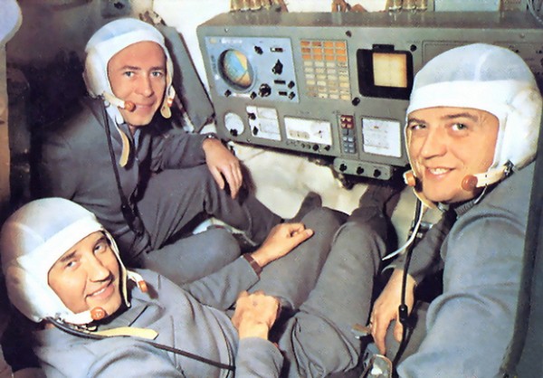 Команда космического корабля Союз-11. Источник фото: Spacefacts.de