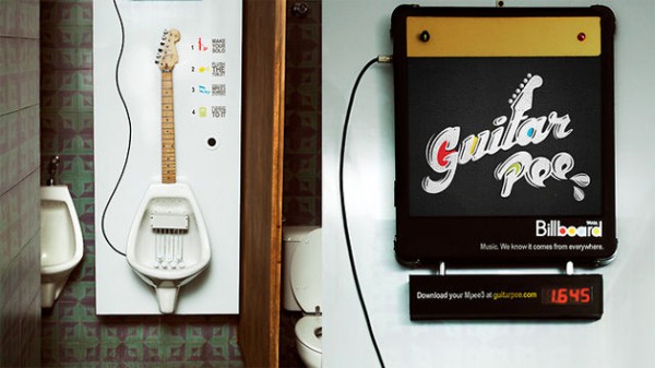 Guitar Pee – писсуар для музыкантов. Источник фото: designboom.com