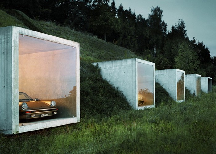 Garagenatelier – подземный паркинг, который растет из холма Garagenatelier – подземный паркинг, который растет из холма