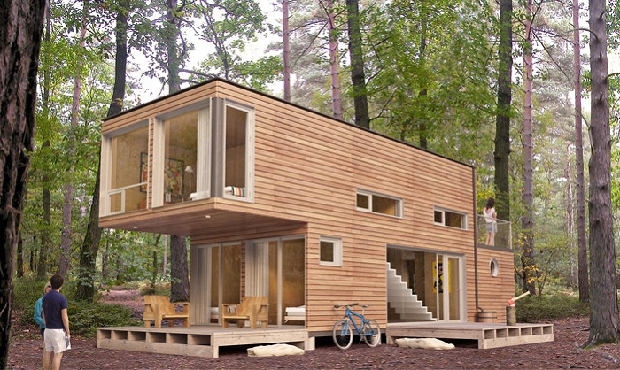 Прекрасное жилище посреди лесной чащи. Прекрасное жилище посреди лесной чащи.