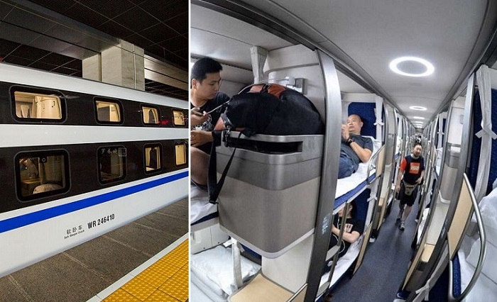 В Китае запустили ночной поезд сверхдальнего следования.