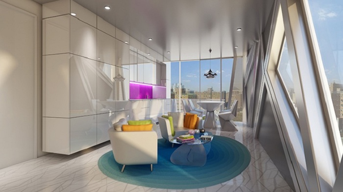 Креативный интерьер комнаты в доме HAP 6.