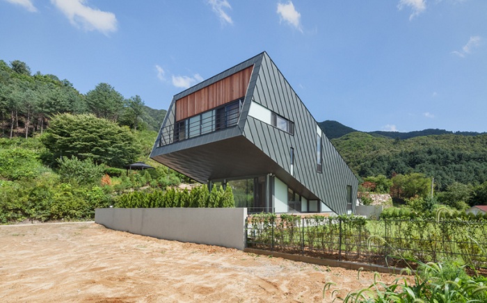 «Leaning house» - новый архитектурный проект от корейских архитекторов.