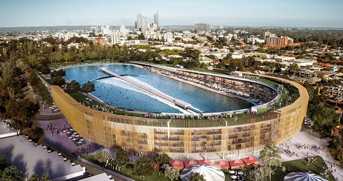 В Австралии перестроят футбольный стадион в многофункциональный комплекс с бассейном, квартирами и парком.