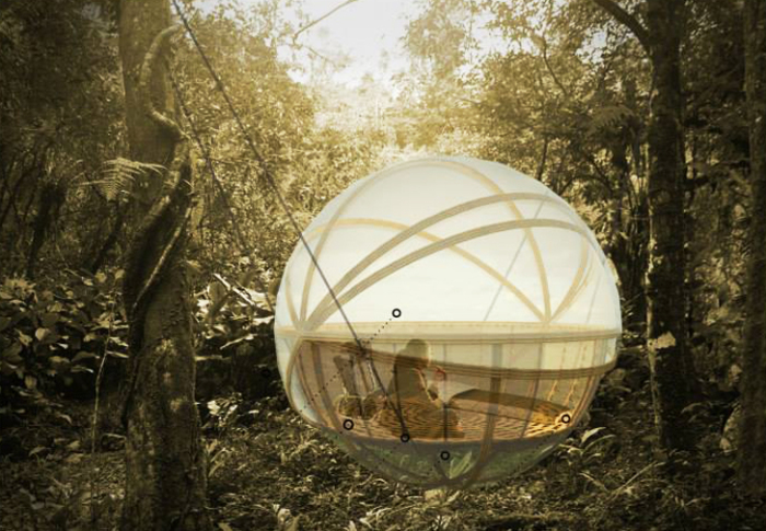 Spherical eco-lodge. Концепт.