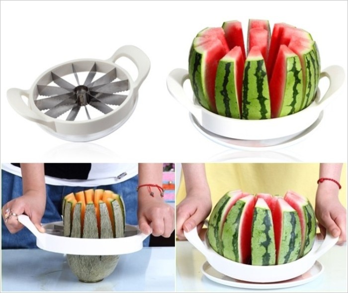 Удобный нож для разрезания арбуза. Удобный нож для разрезания арбуза.