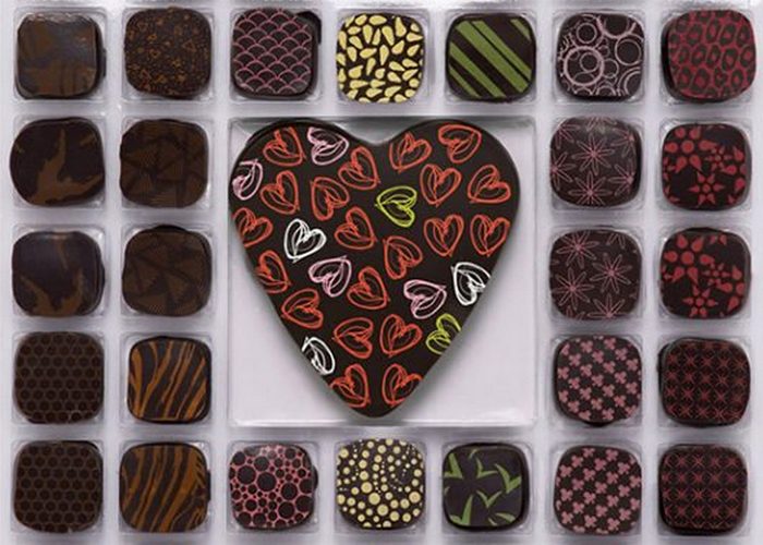  Richten's Intense Valentine Gourmet Chocolates.