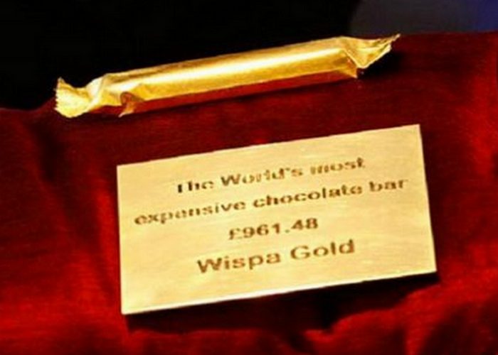   Wispa Gold Wrapped Chocolate.