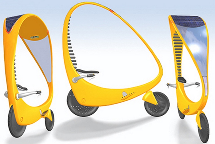 Концепт велосипепеда: Solar Powered Electric Bike.