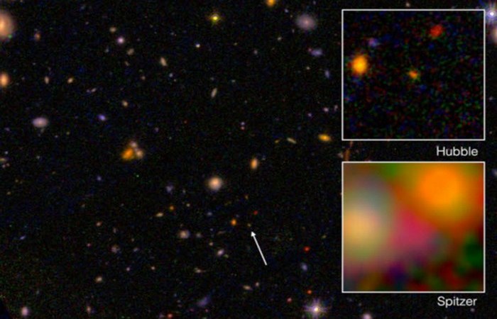 Теоретически невидимая галактика EGS8p7.