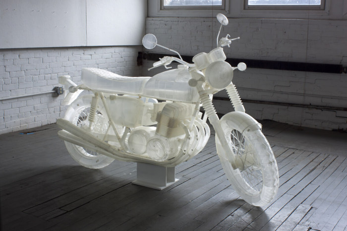 Мотоцикл Honda CB500, отпечатанный на 3D-принтере.