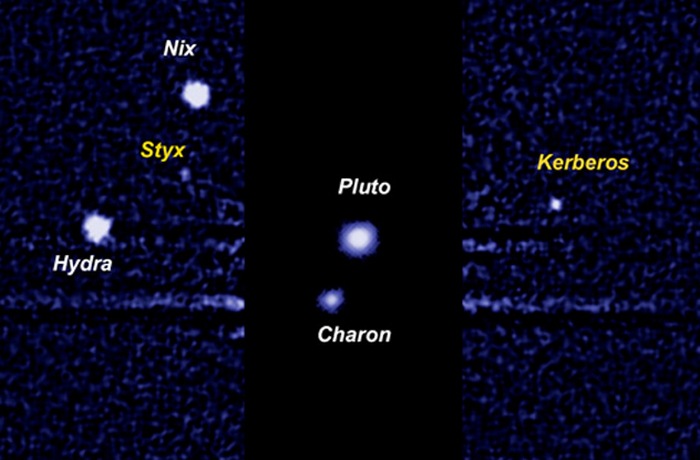 Миниатюрная Солнечная система Плутона. Миниатюрная Солнечная система Плутона.