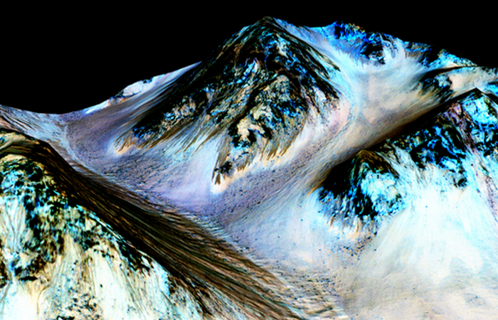 На Марсе была найдена жидкая вода.