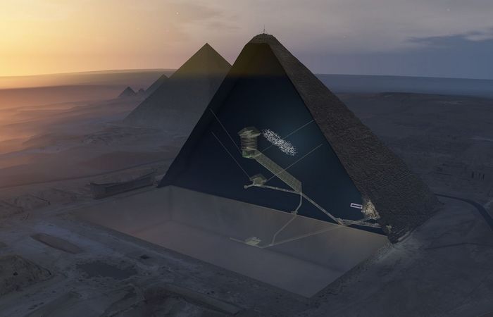 Древняя конструкция: полость в Великой пирамиде.