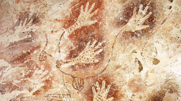 Старейшие отпечатки рук. Старейшие отпечатки рук.