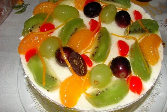 Торт «Еда ангелов». Торт «Еда ангелов».