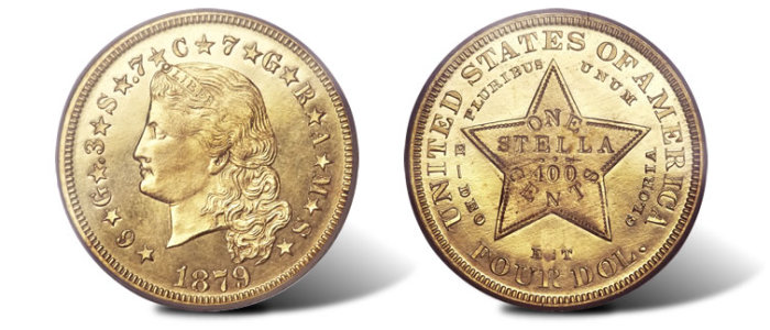$ 4 Стелла (США, 1879-80).
