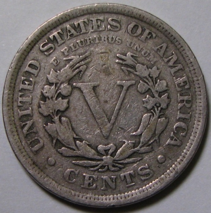 5 центов V никель (США, 1883)