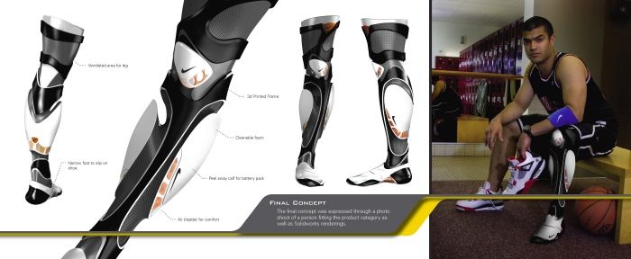 Протез в стиле Nike. Протез в стиле Nike.