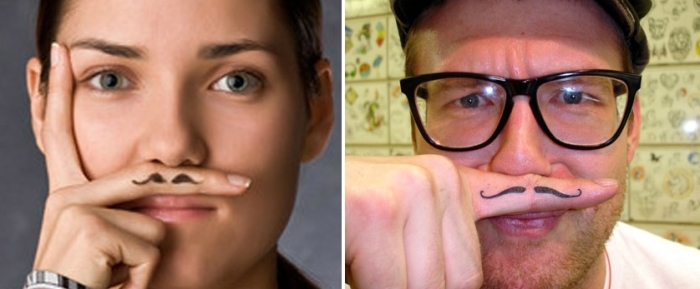 Татуировка усы. Татуировка усы.