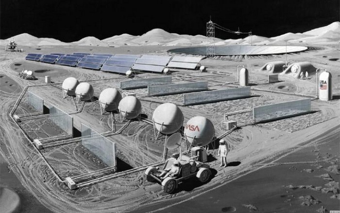 Завод з переробки фекалій на Місяці
